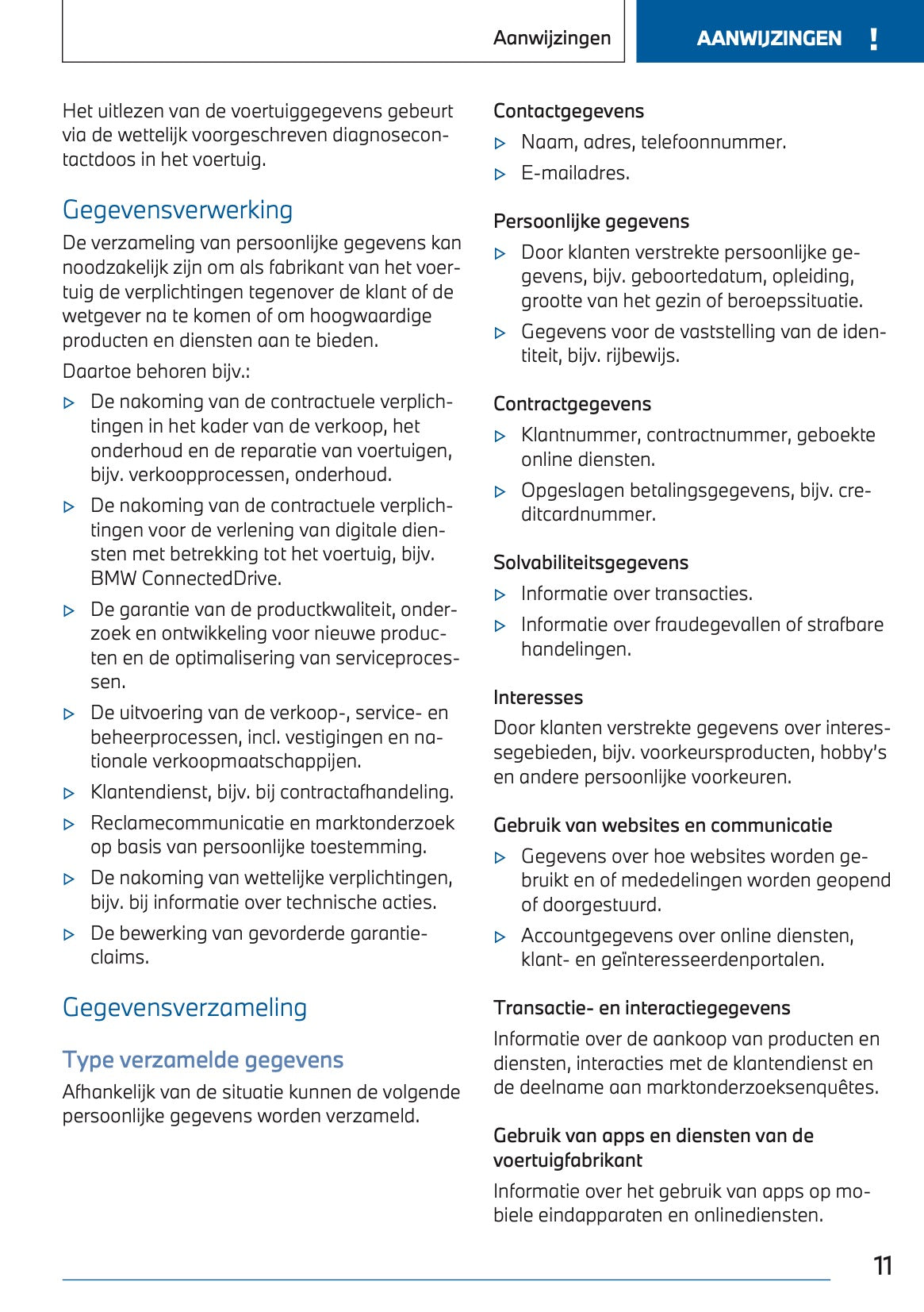 2023 BMW 3 Series Touring Plug-in-Hybrid Owner's Manual | Dutch