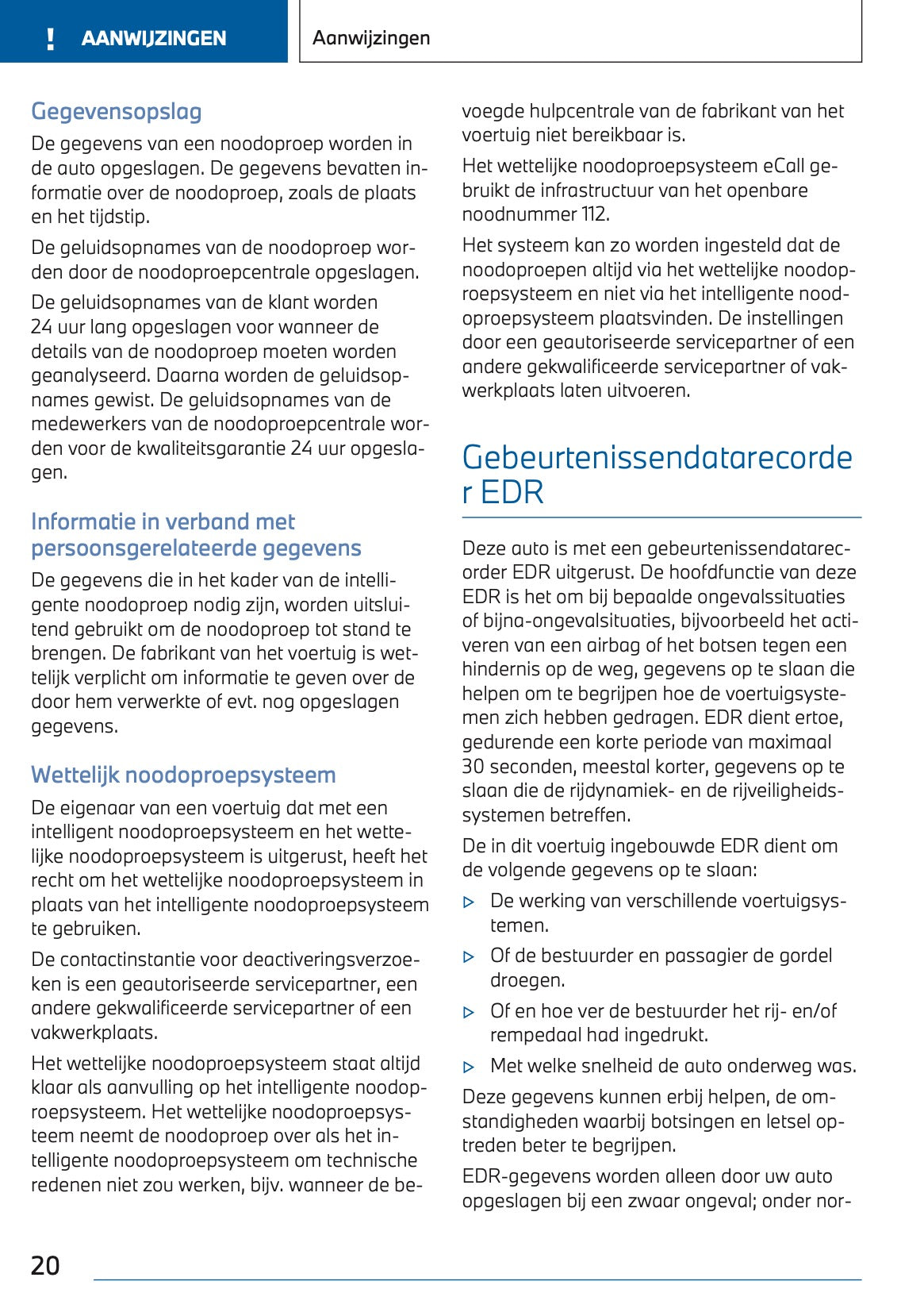 2023 BMW 3 Series Touring Plug-in-Hybrid Owner's Manual | Dutch