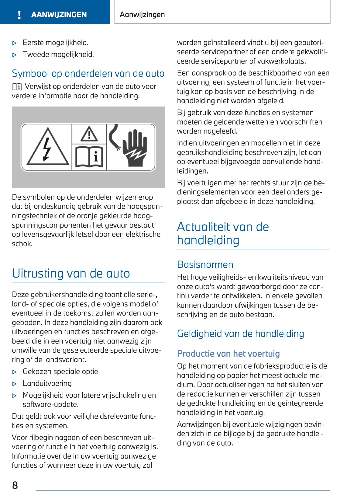 2023 BMW 3 Series Touring Plug-in-Hybrid Owner's Manual | Dutch