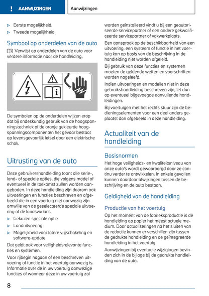 2023 BMW 3 Series Touring Plug-in-Hybrid Owner's Manual | Dutch