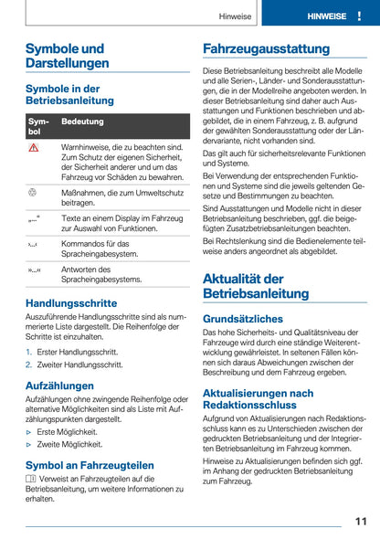 2019 BMW 5 Series Touring Owner's Manual | German