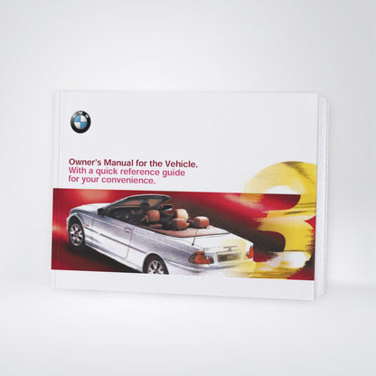 2000 BMW 3 Series Convertible Owner's Manual | English