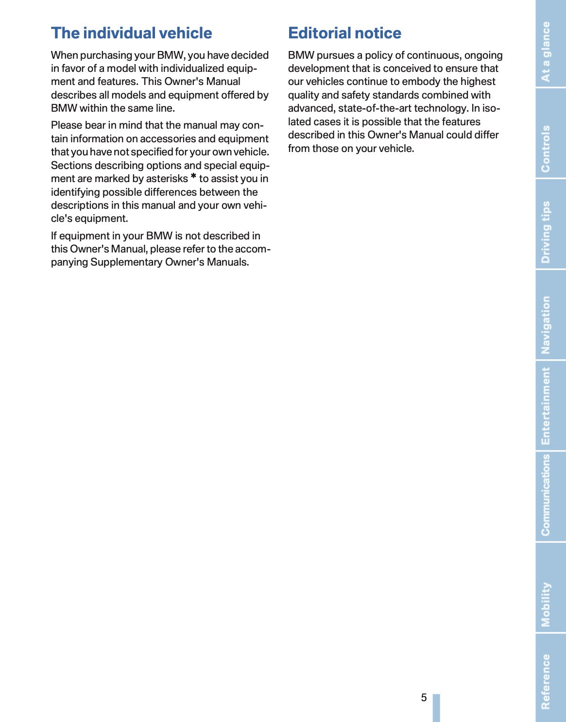 2007 BMW 6 Series Owner's Manual | English US