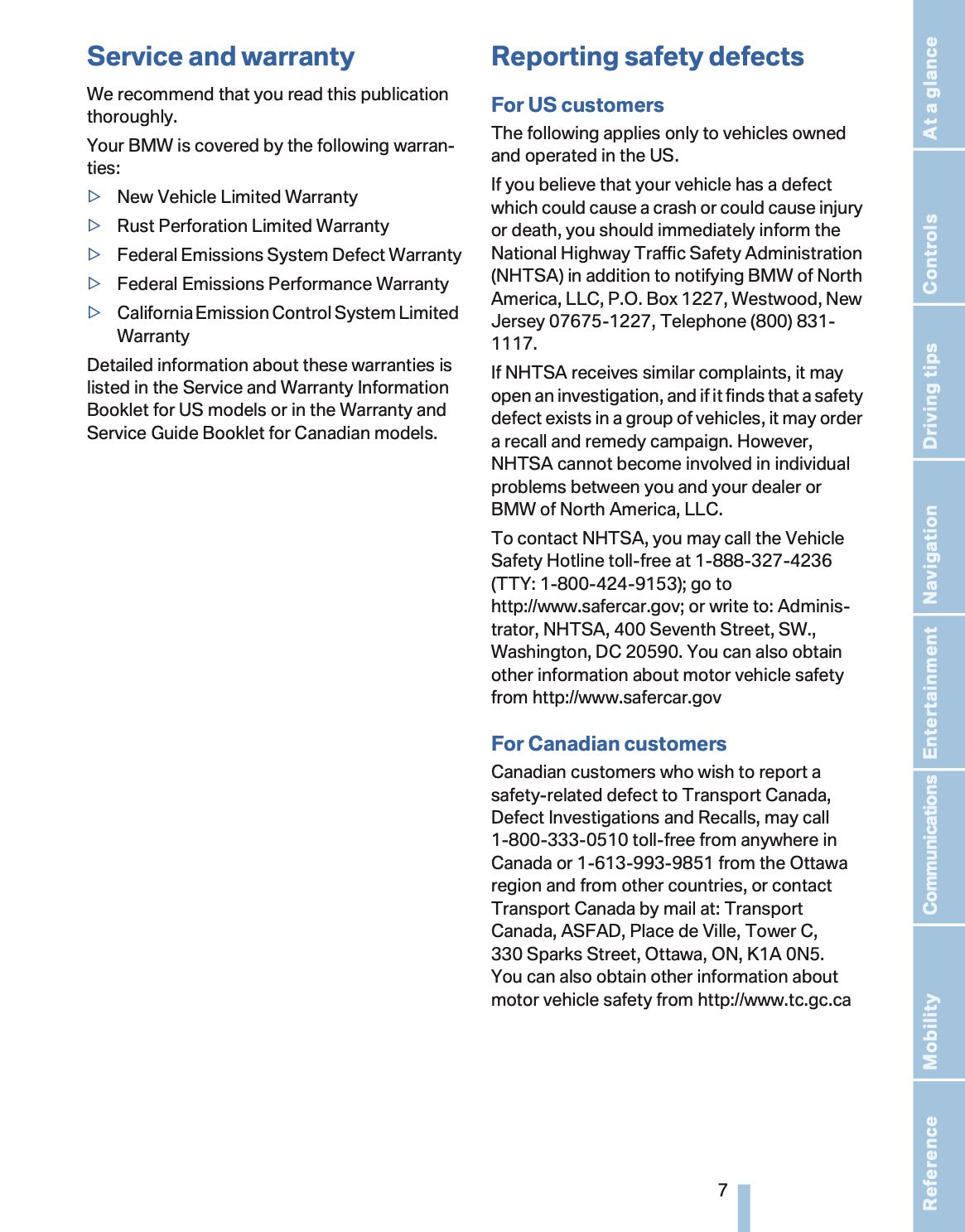 2007 BMW 6 Series Owner's Manual | English US