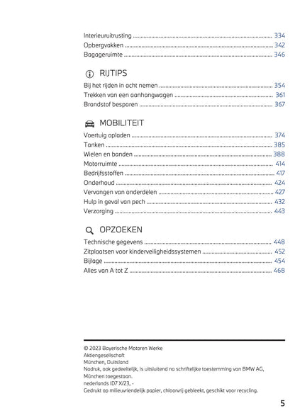 2023-2024 BMW X3 Plug-in-Hybrid Owner's Manual | Dutch