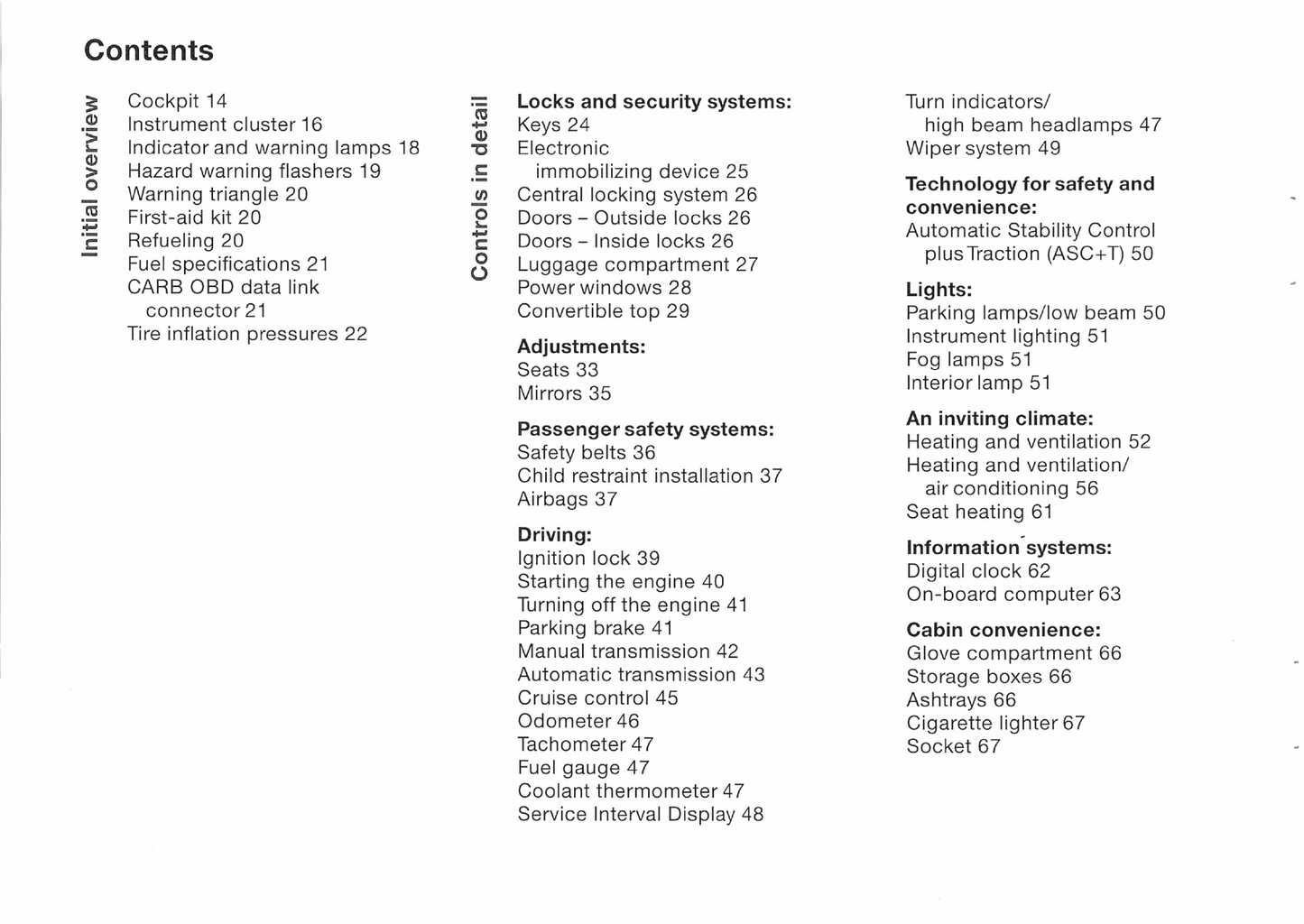 1996 BMW Z3 Owner's Manual | English