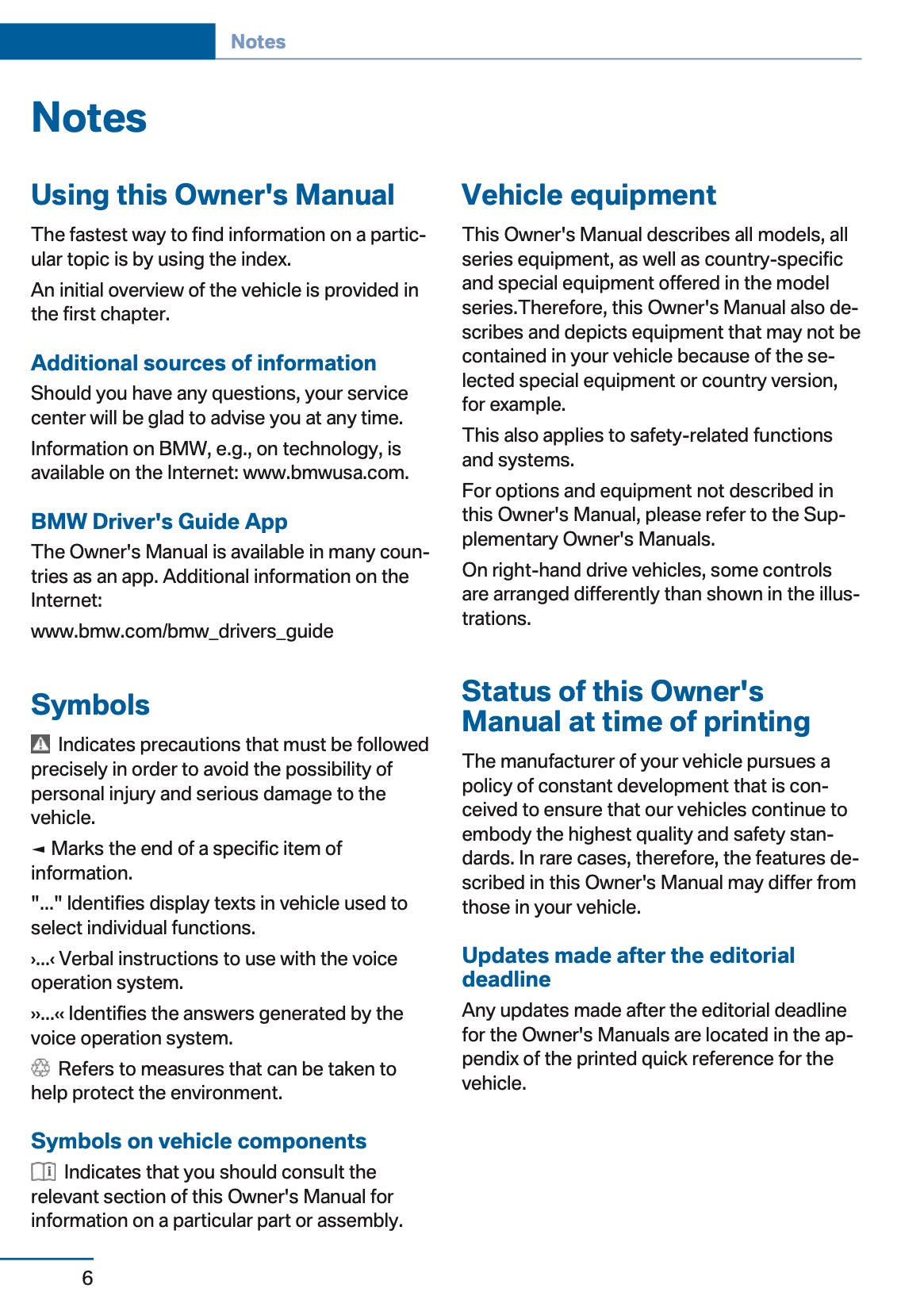 2016 BMW Z4 Owner's Manual | English US