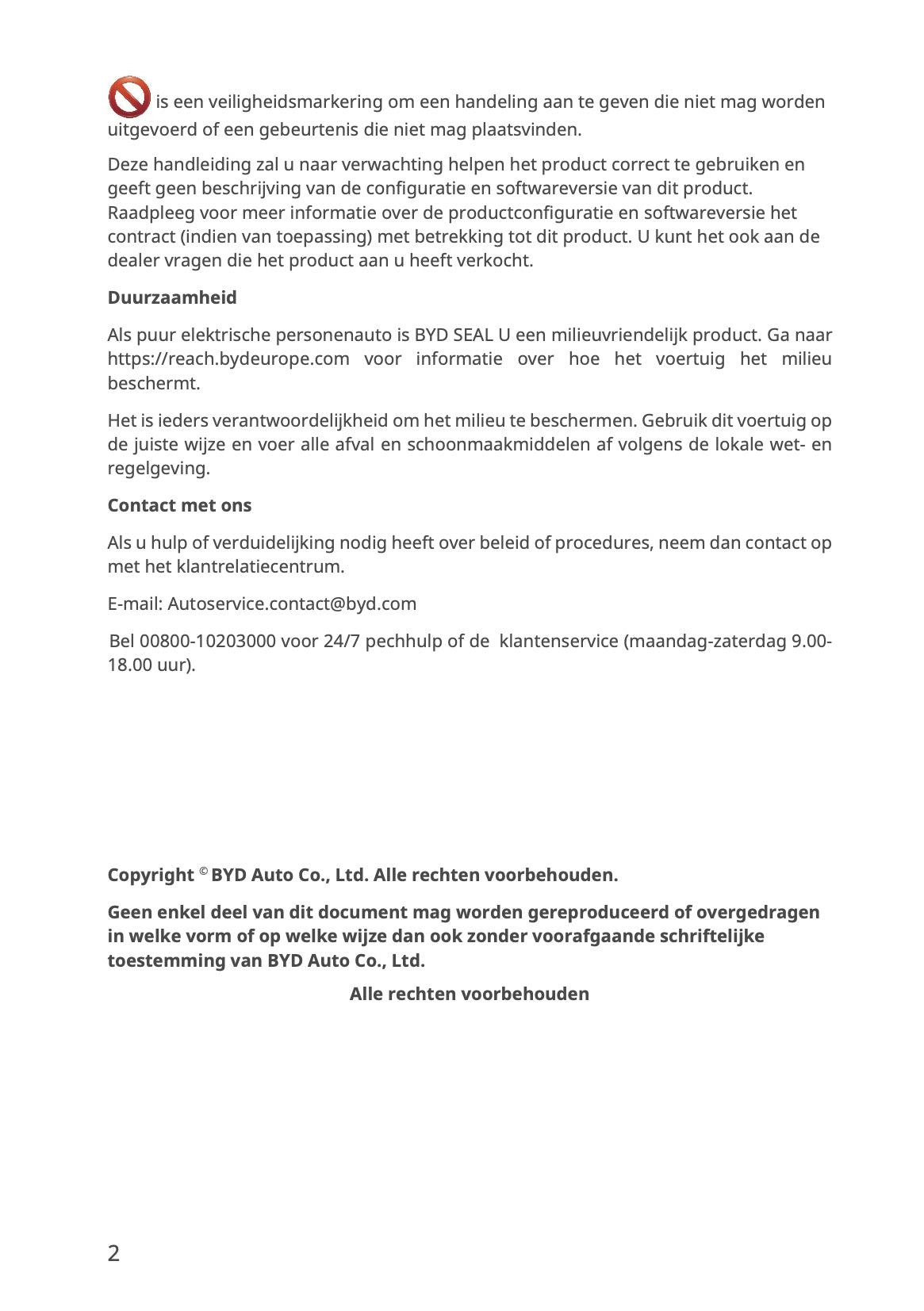 2023-2026 BYD Seal U EV Gebruikershandleiding | Nederlands