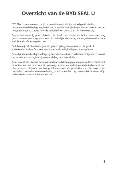 2023-2026 BYD Seal U EV Gebruikershandleiding | Nederlands