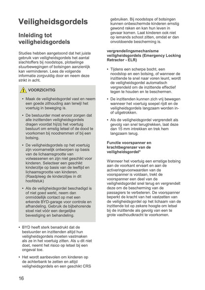 2024-2026 BYD SEAL U DM-i Gebruikershandleiding | Nederlands
