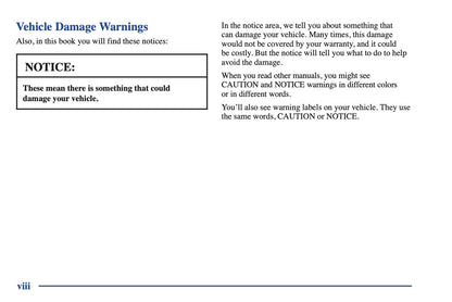 2000 Chevrolet Camaro Owner's Manual | English US