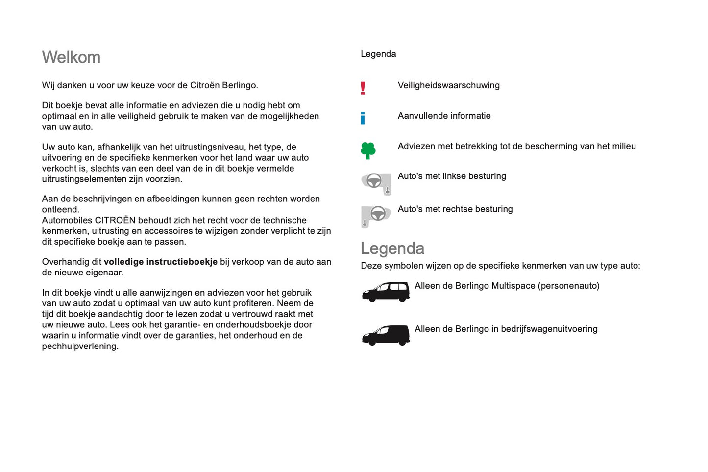 2017-2018 Citroën Berlingo Gebruikershandleiding | Nederlands