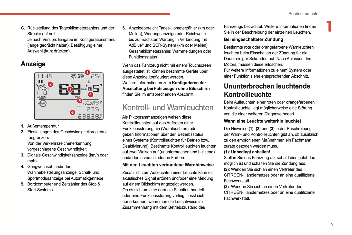 2022-2024 Citroën C3 Owner's Manual | German