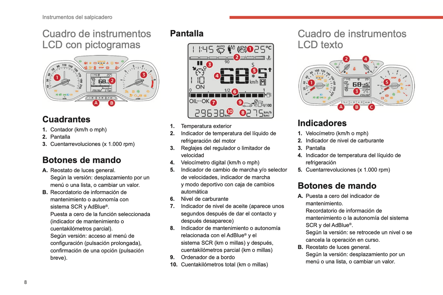 2022-2024 Citroen C3 Gebruikershandleiding | Spaans