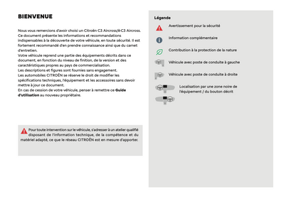 2024 Citroën C3 Aircross Owner's Manual | French