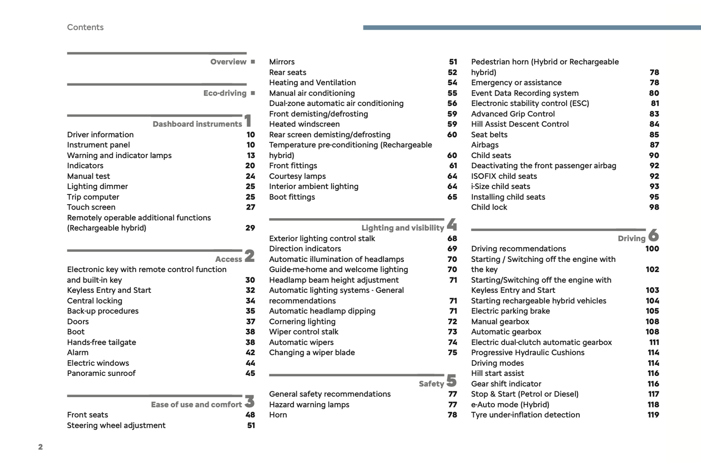 2024 Citroën C5 Aircross Owner's Manual | English