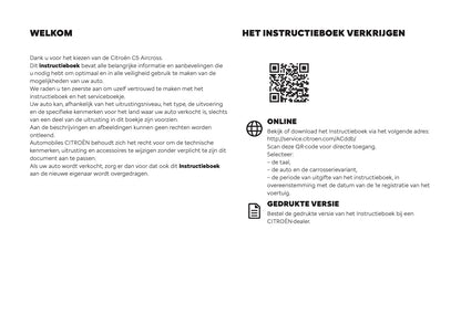 2026 Citroën C5 Aircross Owner's Manual | Dutch
