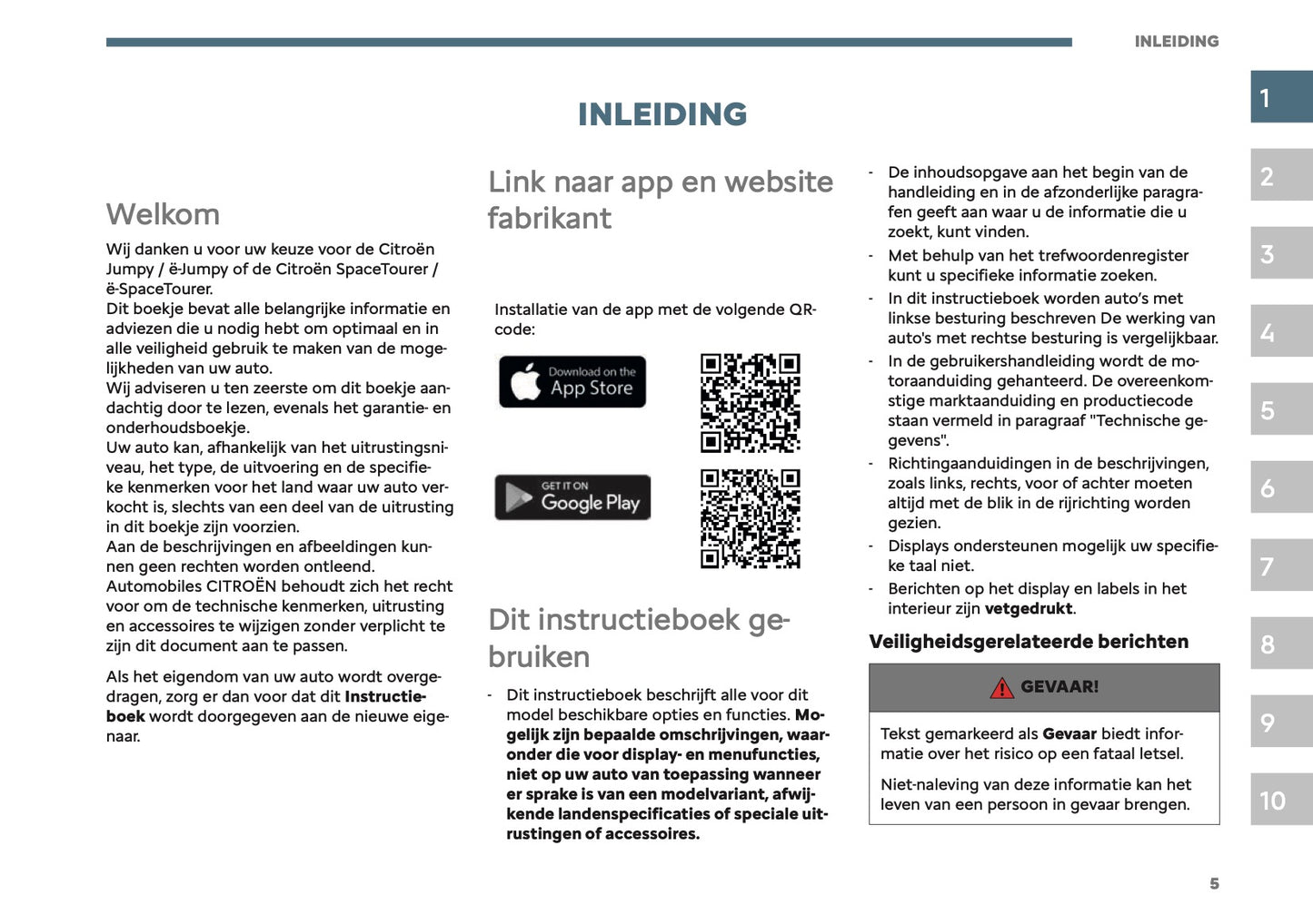 2026 Citroën Jumpy/Dispatch/SpaceTourer Gebruikershandleiding | Nederlands