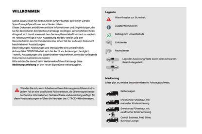 2024-2025 Citroën Jumpy/Dispatch/SpaceTourer Bedienungsanleitung | Deutsch