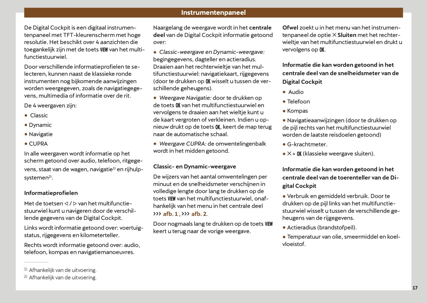 2025-2026 Cupra Terramar Owner's Manual | Dutch