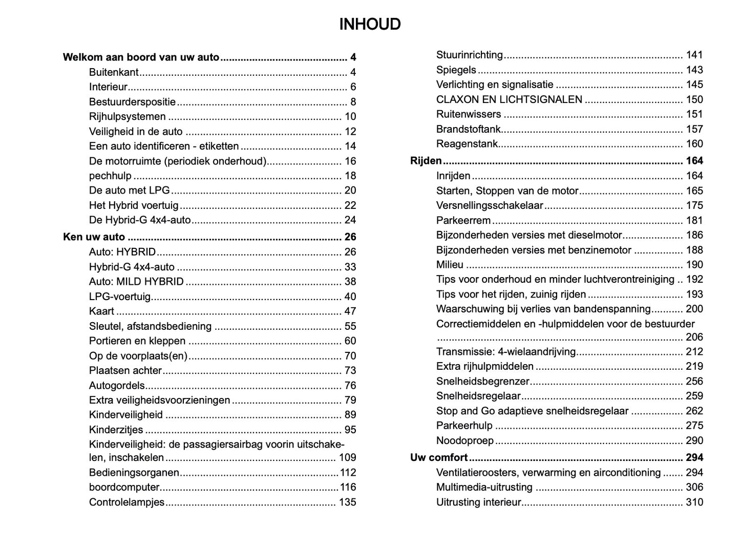 2026 Dacia Duster Owner's Manual | Dutch