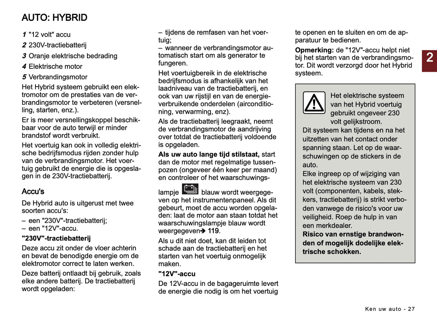 2025-2026 Dacia Duster Owner's Manual | Dutch