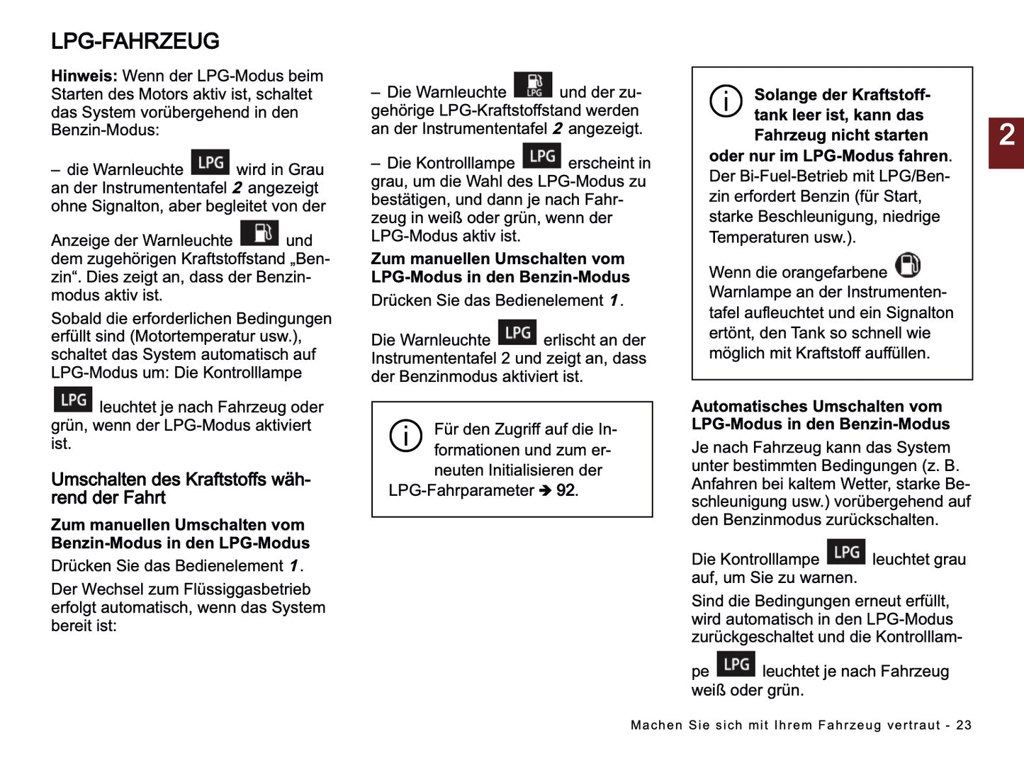 2025-2026 Dacia Sandero/Sandero Stepway Owner's Manual | German