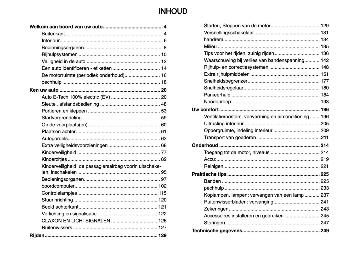 2024-2025 Dacia Spring Electric Gebruikershandleiding | Nederlands