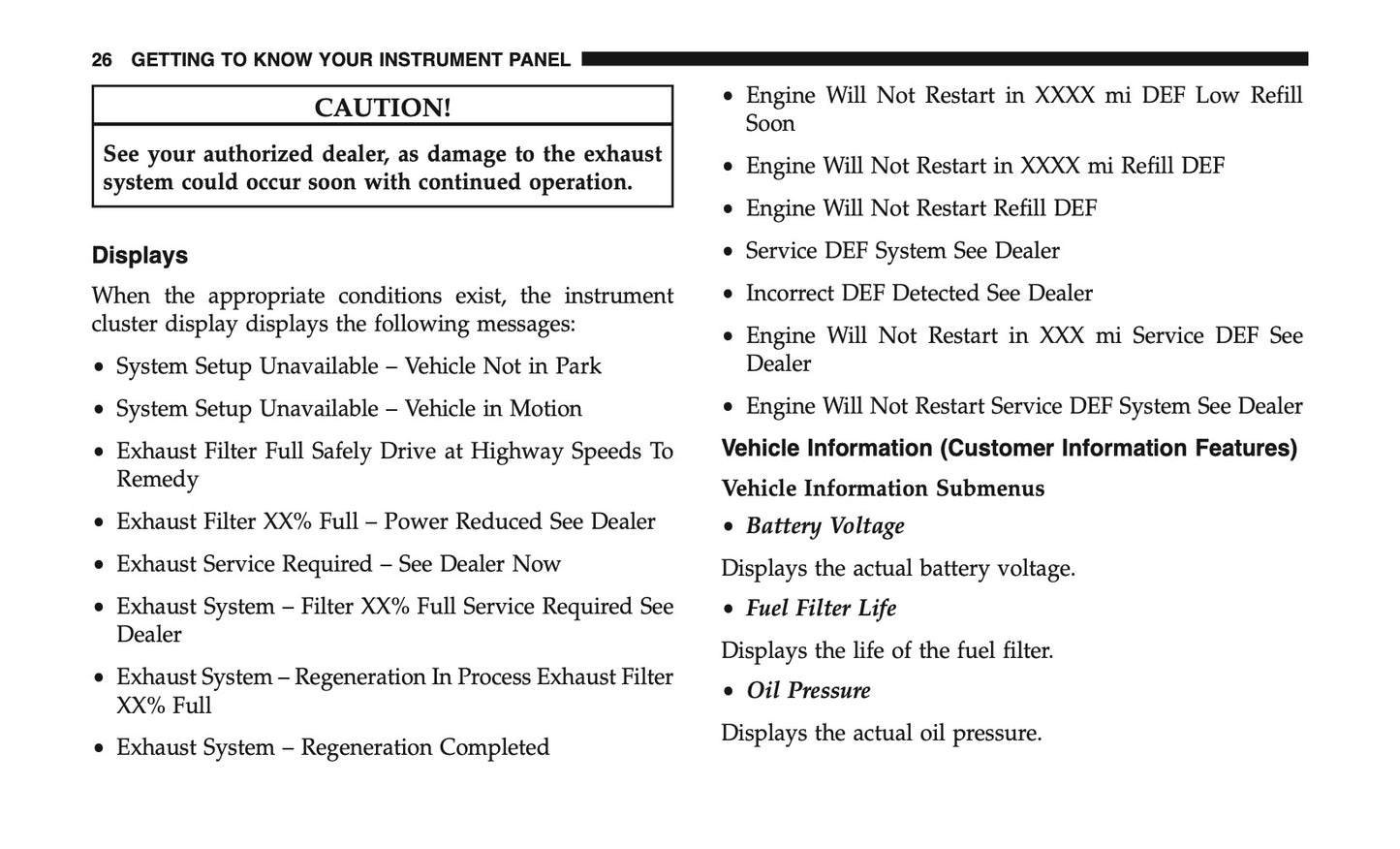 2018 Ram Truck Diesel Manuel du propriétaire Supplement | Anglais