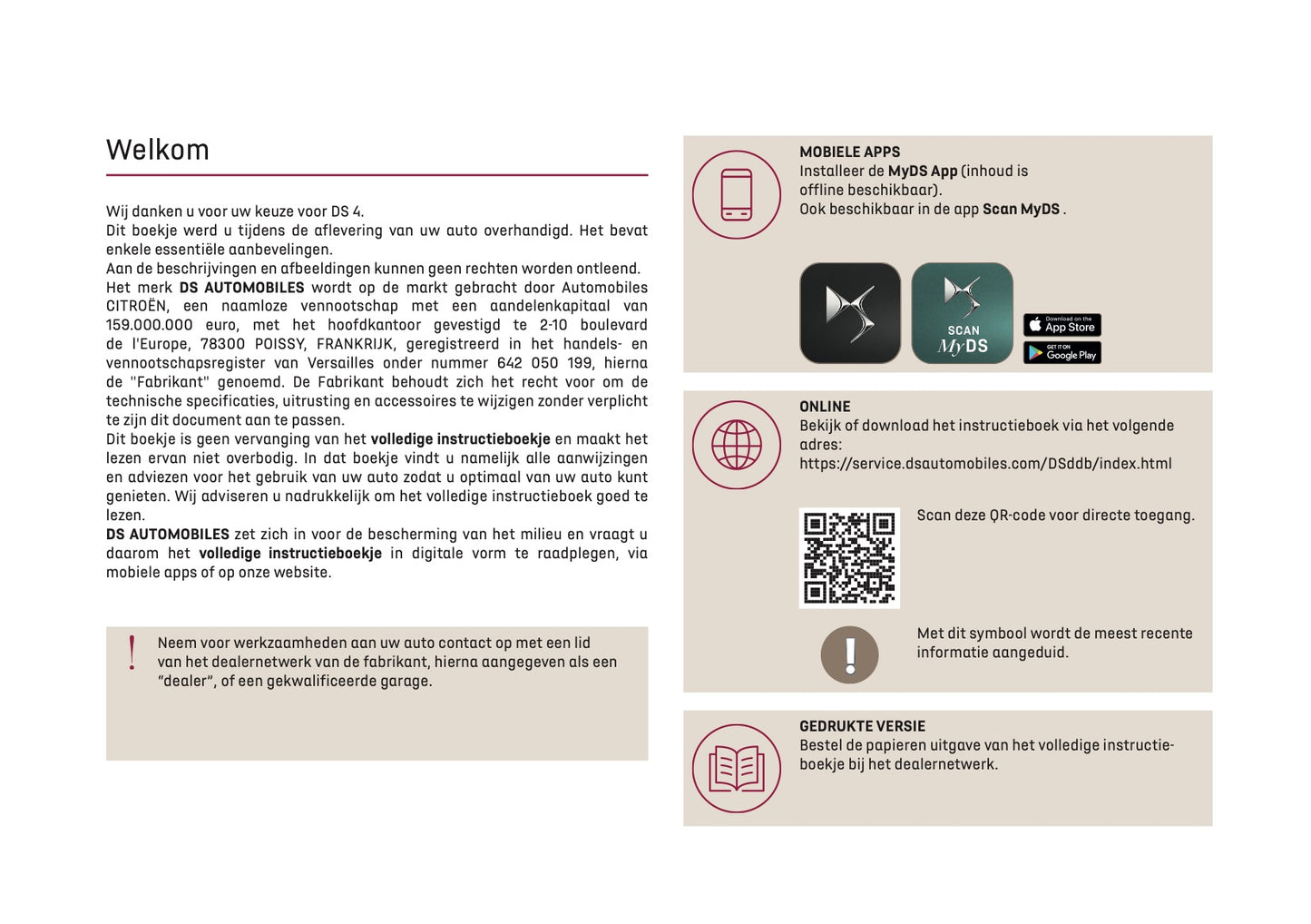 2024-2025 DS Automobiles DS 4 Gebruikershandleiding | Nederlands