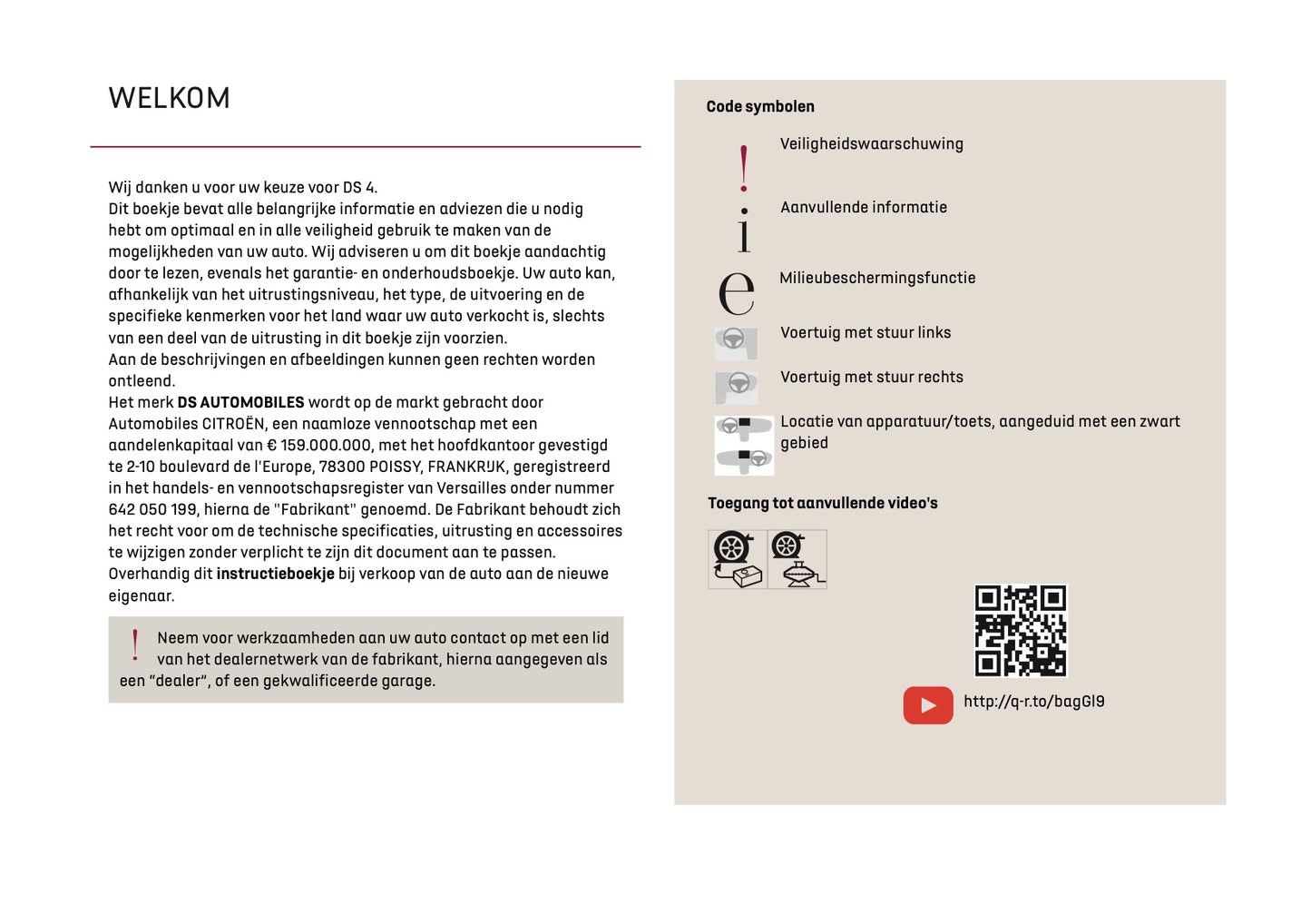 2024-2025 DS Automobiles DS 4 Gebruikershandleiding | Nederlands