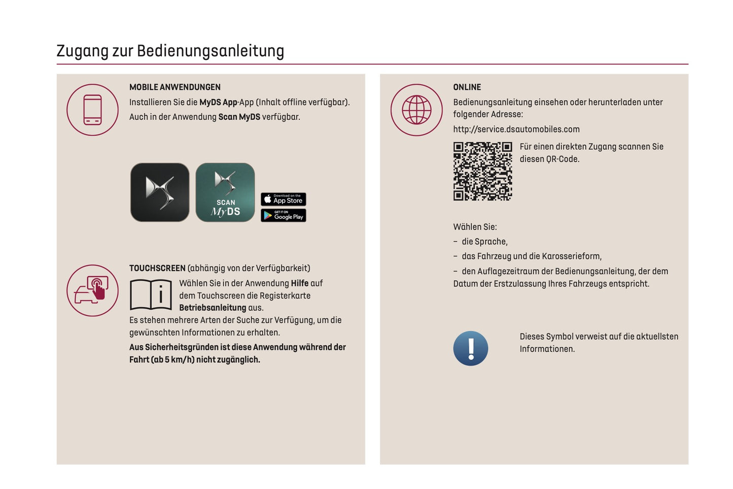 2023-2024 DS Automobiles DS 9 Owner's Manual | German