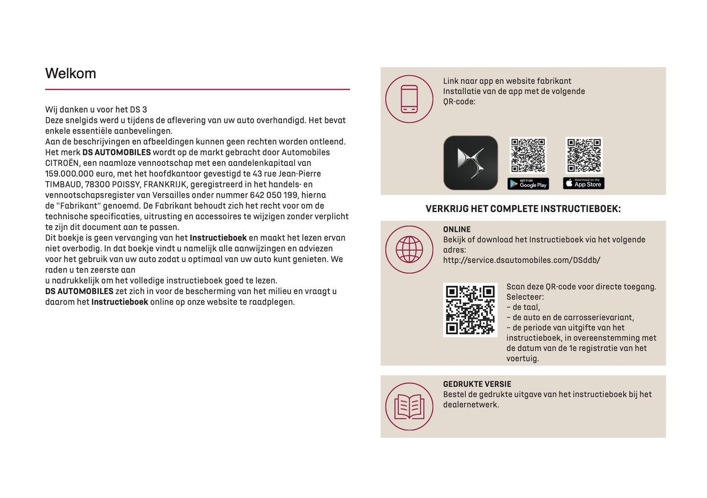 2025 DS Automobile DS 3 Owner's Manual | Dutch