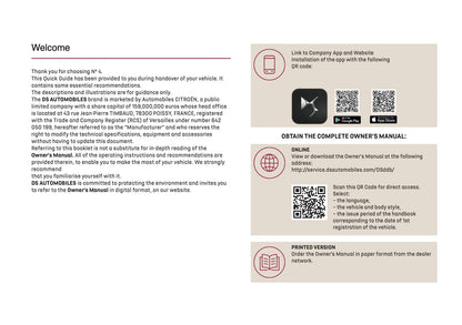2025 DS Automobiles N4 Owner's Manual | English