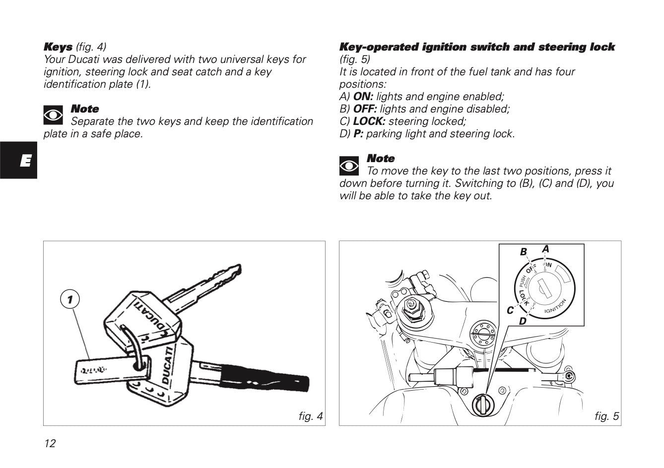 2001 Ducati 748/996 Owner's Manual | English US