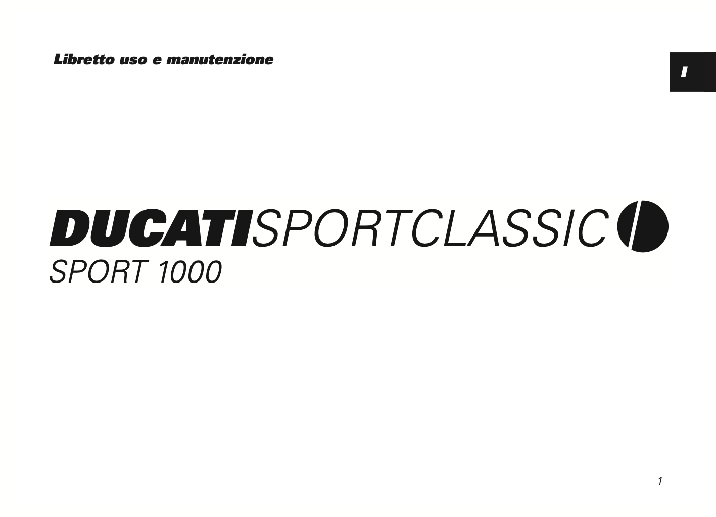 2006-2008 Ducati Sport1000 Owner's Manual | English