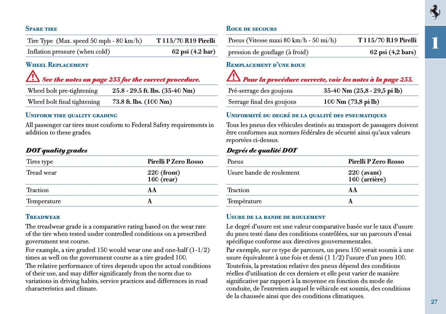 2005 Ferrari 612 Scaglietti Owner's Manual | English US