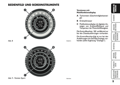 2007-2008 Fiat 500 Owner's Manual | German