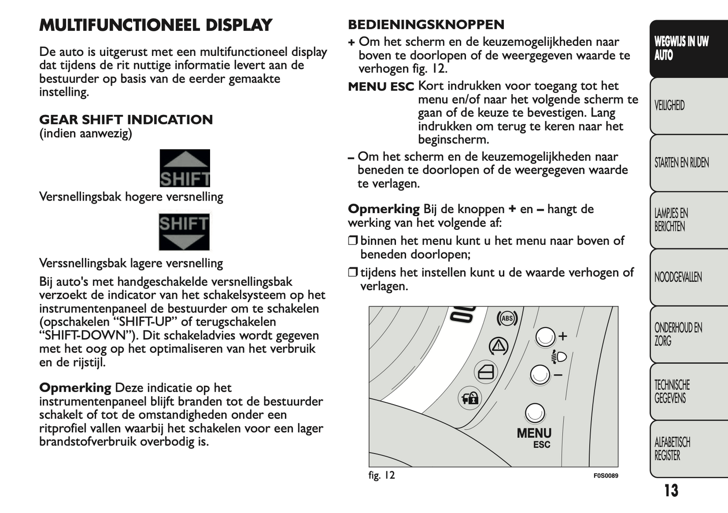 2011 Fiat 500 Gebruikershandleiding | Nederlands