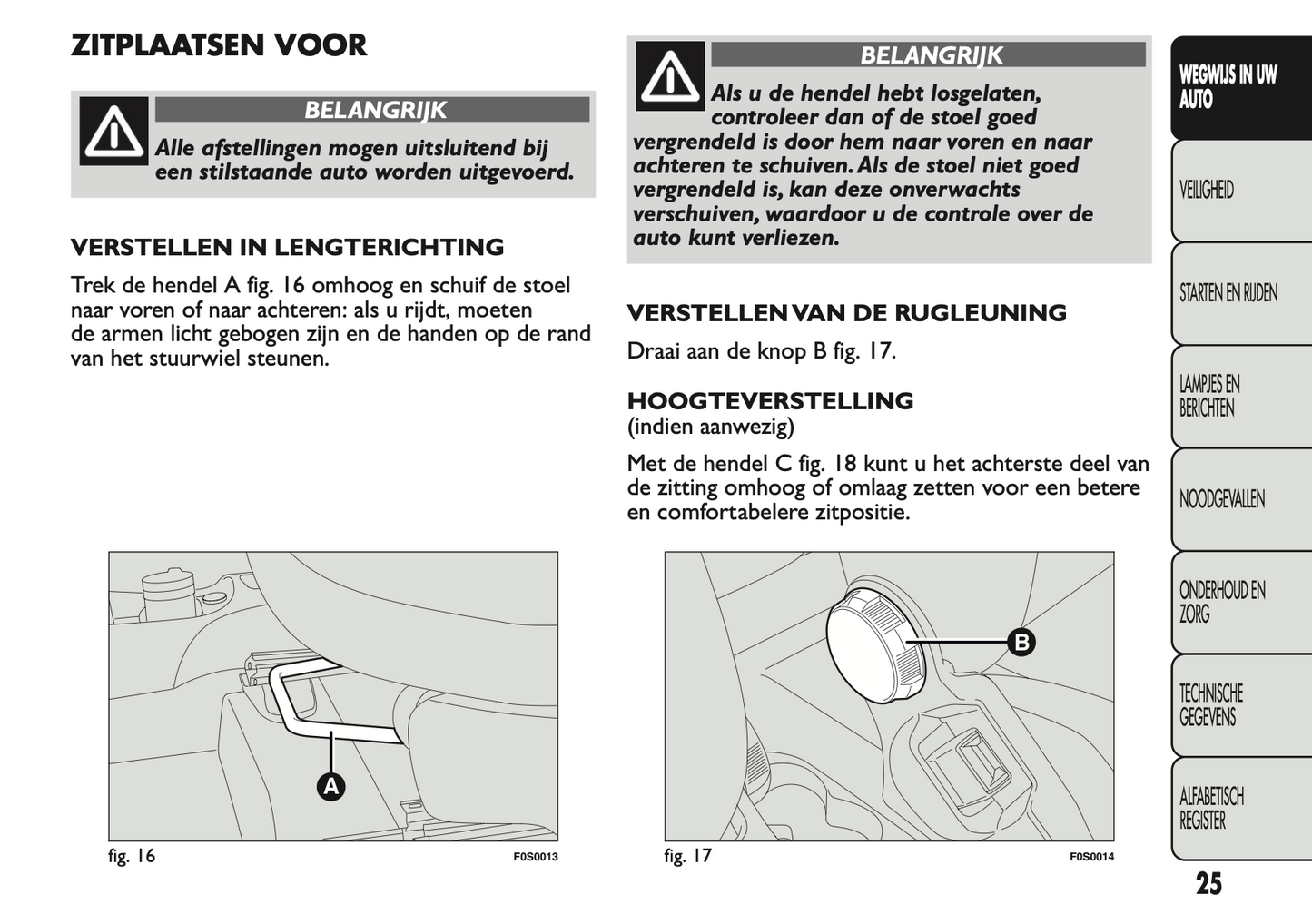 2011 Fiat 500 Gebruikershandleiding | Nederlands