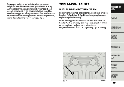 2011 Fiat 500 Gebruikershandleiding | Nederlands