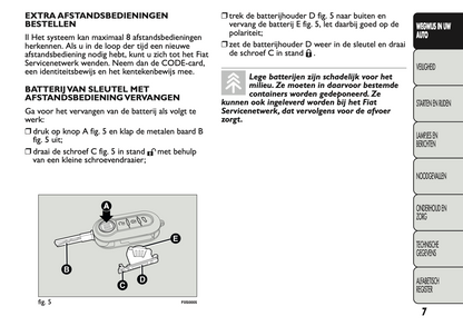 2011 Fiat 500 Gebruikershandleiding | Nederlands