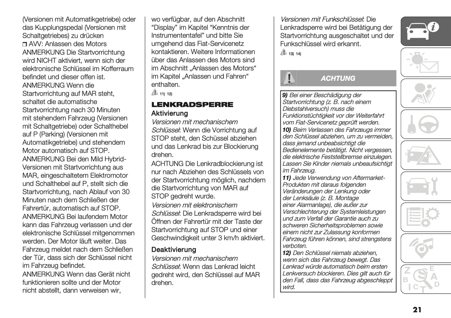 2024-2026 Fiat 500X Owner's Manual | German