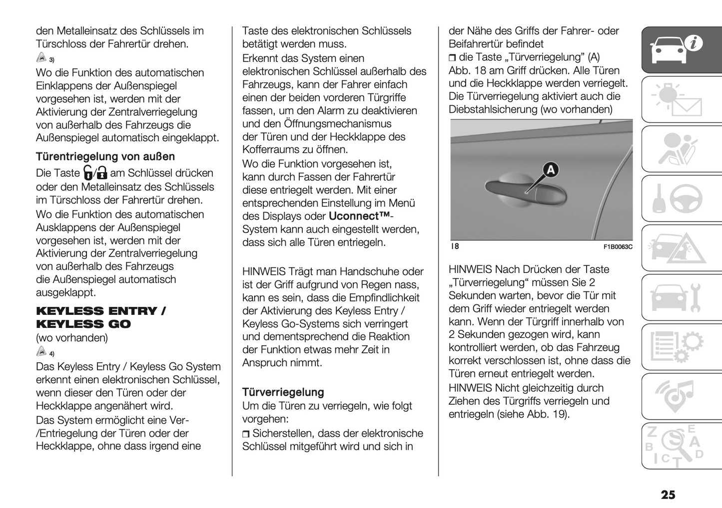 2024-2026 Fiat 500X Owner's Manual | German