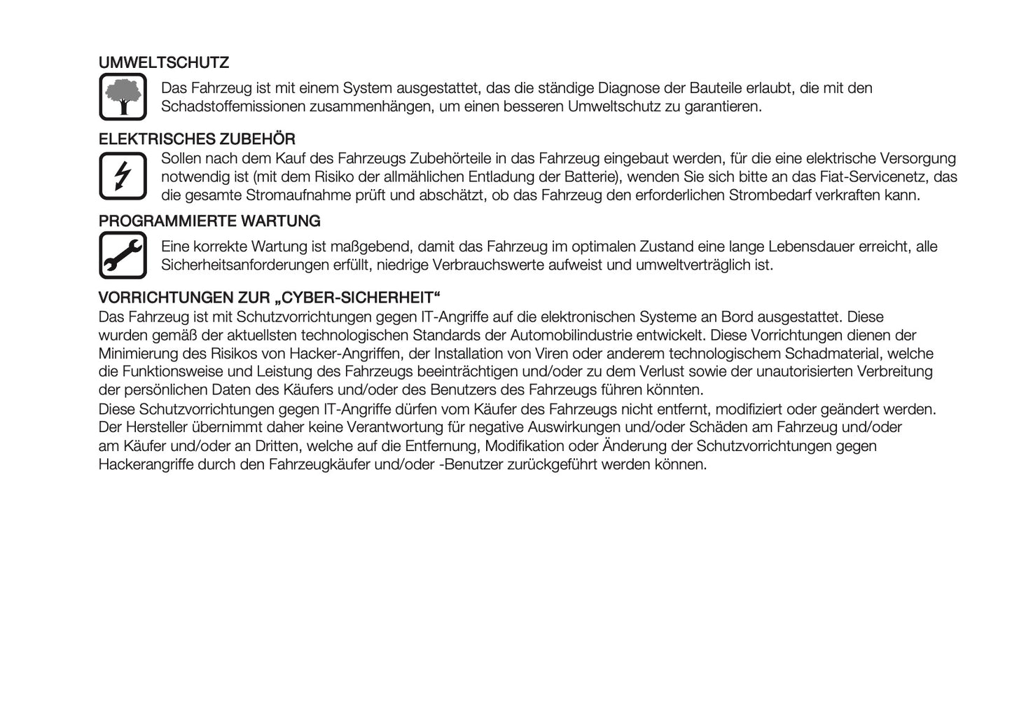 2024-2026 Fiat 500X Owner's Manual | German