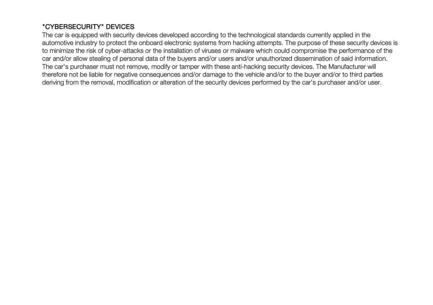 2025-2026 Fiat 600 Owner's Manual | English