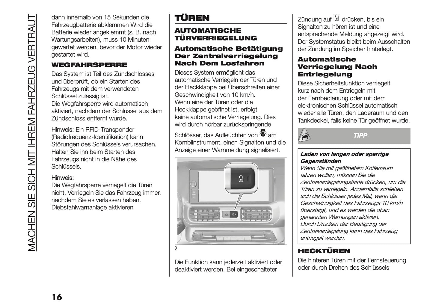 2026 Fiat Doblò Owner's Manual | German