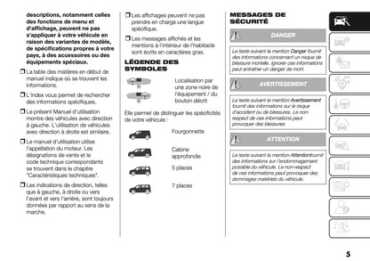 2025 Fiat Doblò Owner's Manual | French