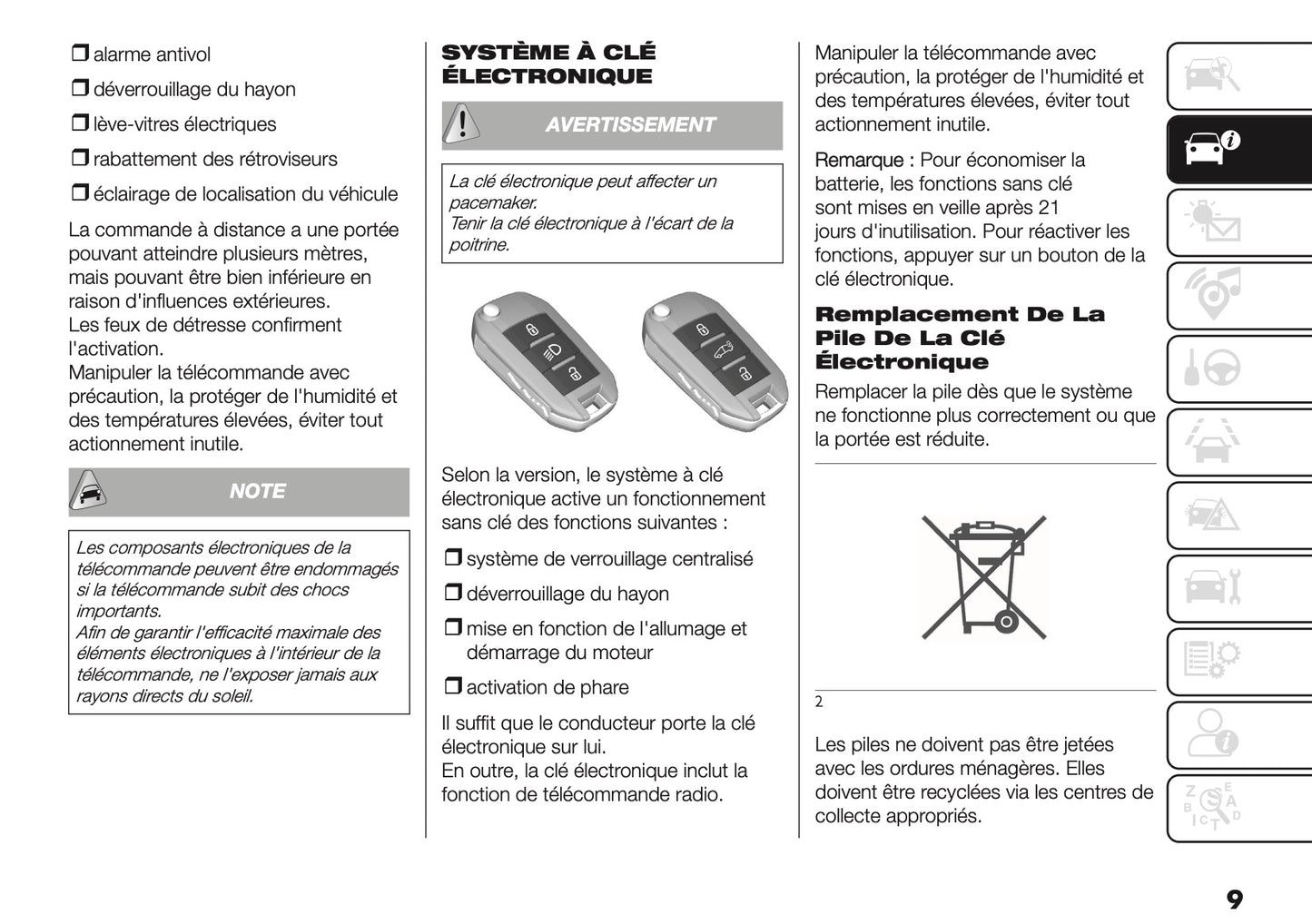 2025 Fiat Doblò Owner's Manual | French