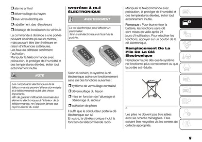 2025 Fiat Doblò Owner's Manual | French